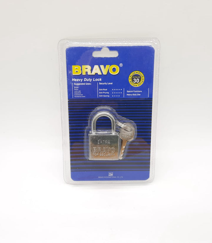 BRAVO Padlock 30MM Short Shackle