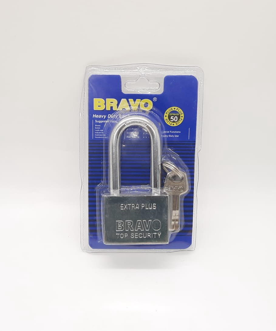 BRAVO Padlock 50MM Long Shackle