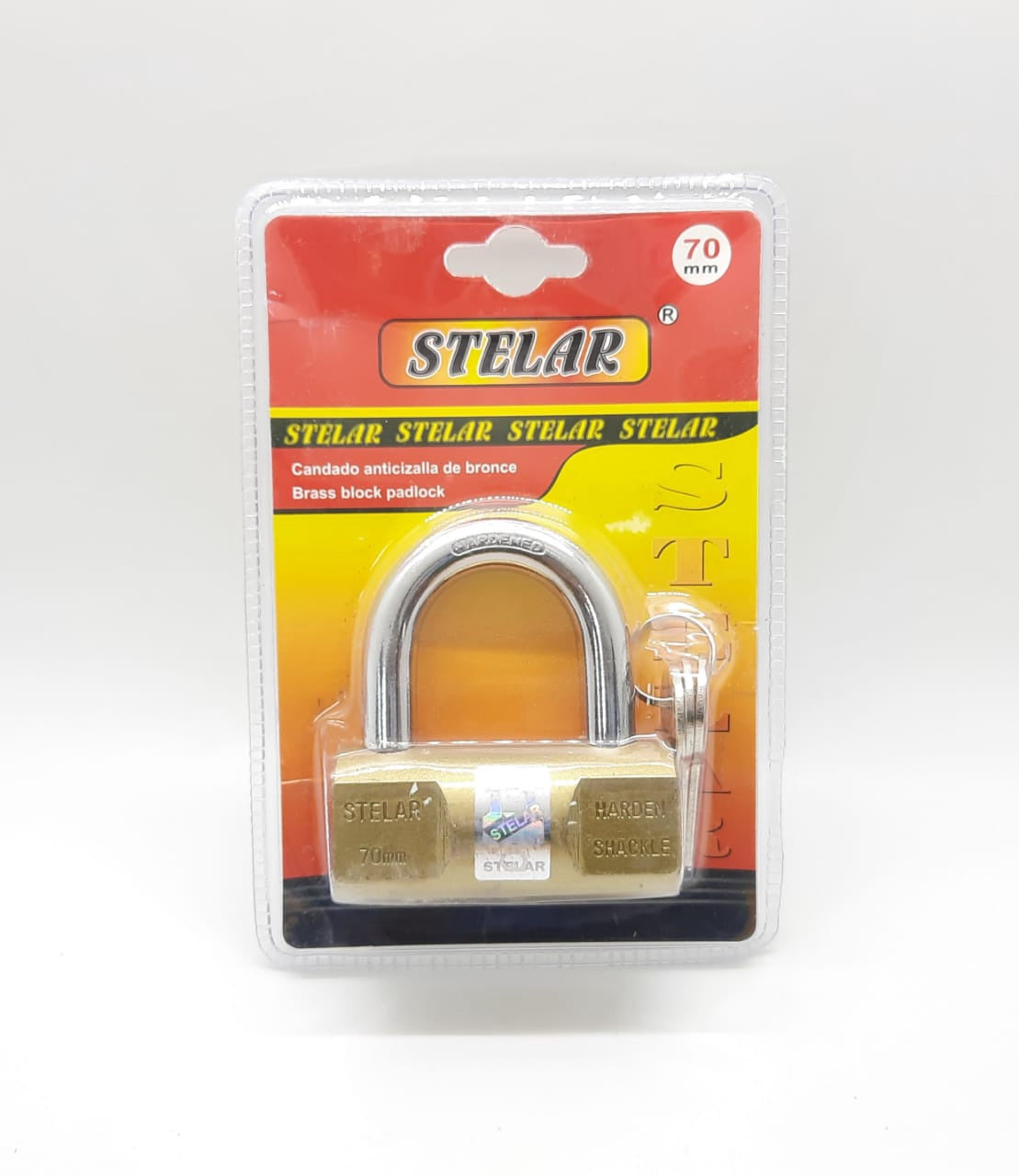 STELAR Padlock 70MM Brass Block