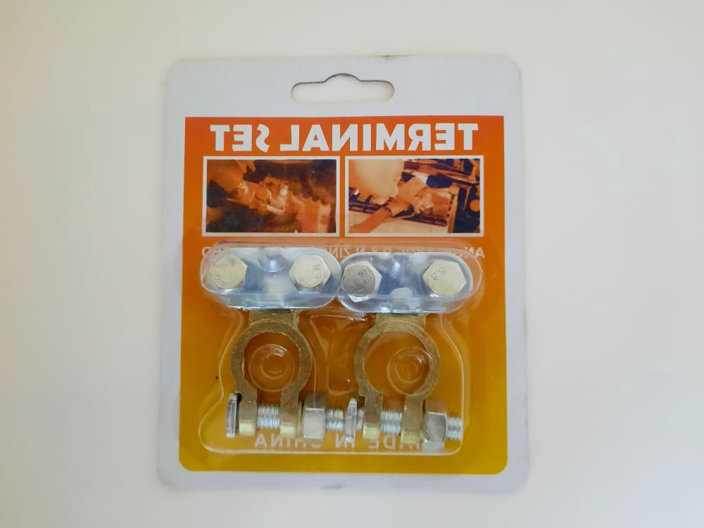 Battery Terminal Set Zinc Bronz Plated