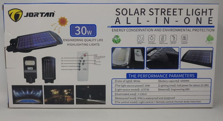 JORTAN Light Solar Street LED 30W P-G30W-Z