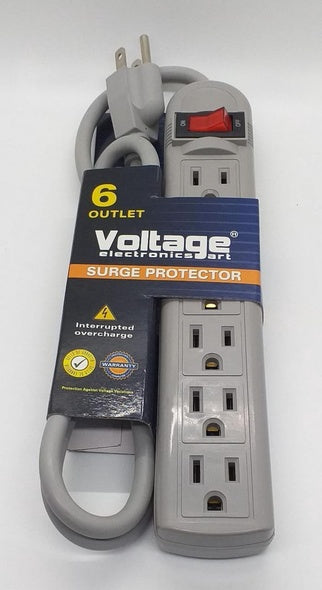 VOLTAGE Surge Protector 6 Outlet GT-AS002B