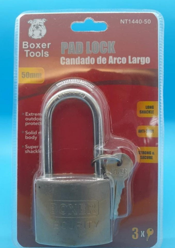 BOXER Padlock 50MM NT1440-50 Long Shackle