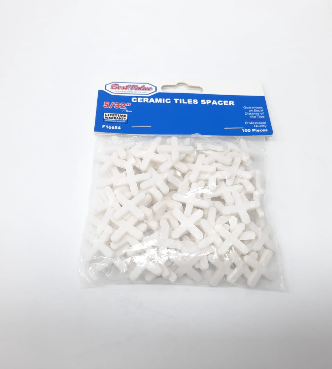BEST VALUE Tile Spacers 4MM/5/32" F16654 100PCS Pk