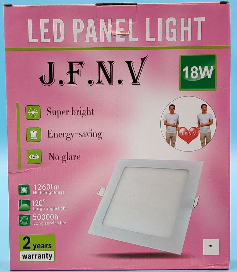 Light LED Panel 18W J.f.n.v Square White 6500K 85-265V
