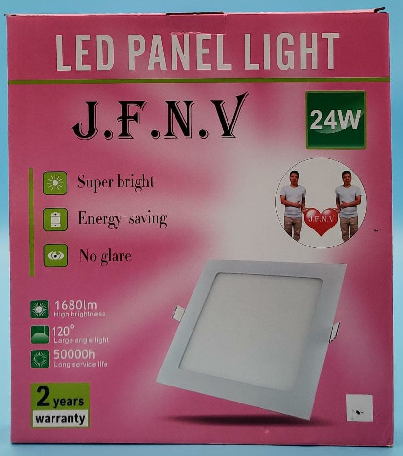 Light LED Panel 24W J.f.n.v Square White 6500K 85-265V