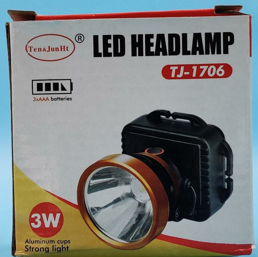 Headlamp LED TJ-1706 3W Ten & Jun Ht