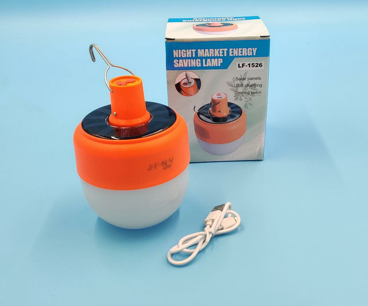 Solar Lamp LED Night Market Energy Saving Lamp LF-1526 USB Charging