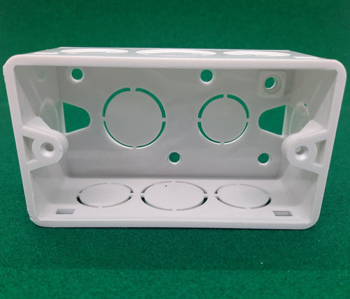 Base PVC 2" X 4" White 20MM/25MM Knockout