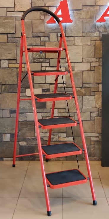 Ladder 6 Step Kang Ying Red & Black NSC-694