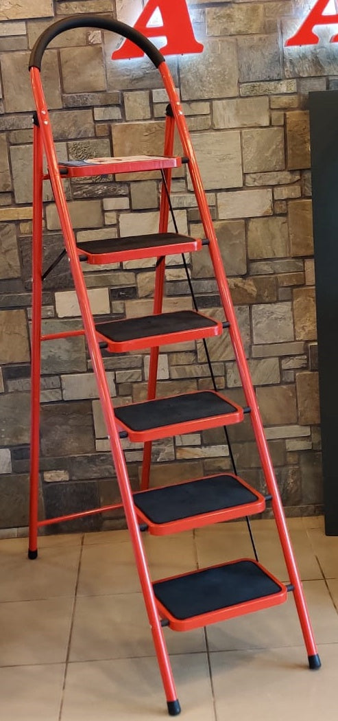 Ladder 6 Step Kang Ying Red & Black NSC-694