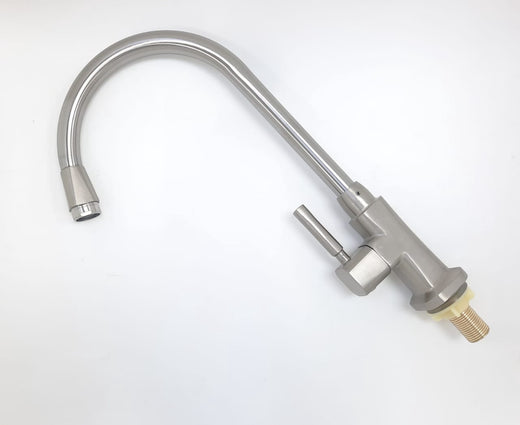 Goose Neck 1/2" Brush Nickle Sq Lever Short