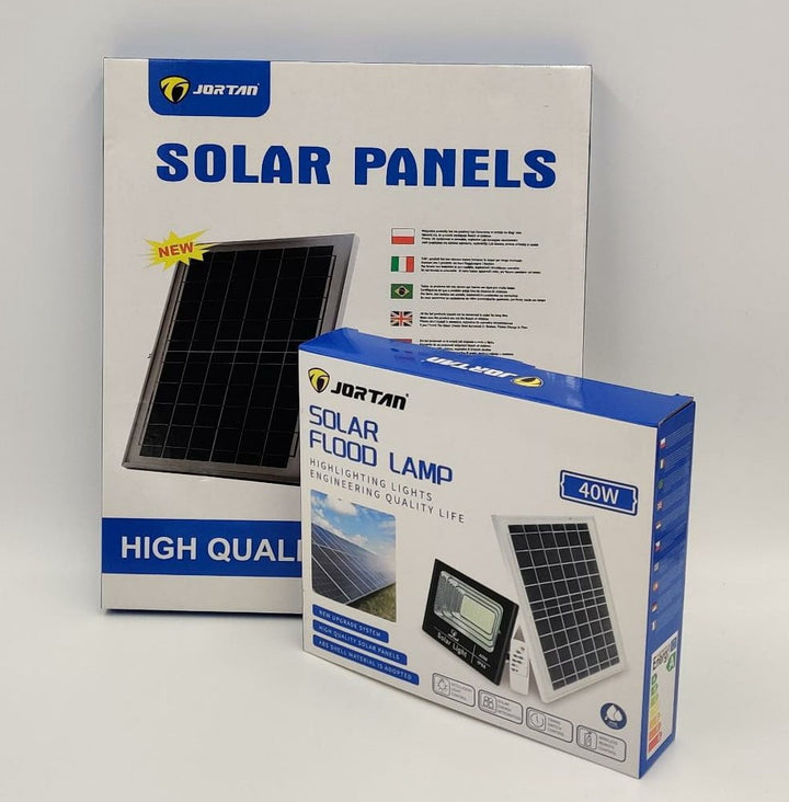JORTAN Lamp LED Solar Flood 40W JT-BJ-40W-TZ + JT-BJ40W-TZ 6500K IP66