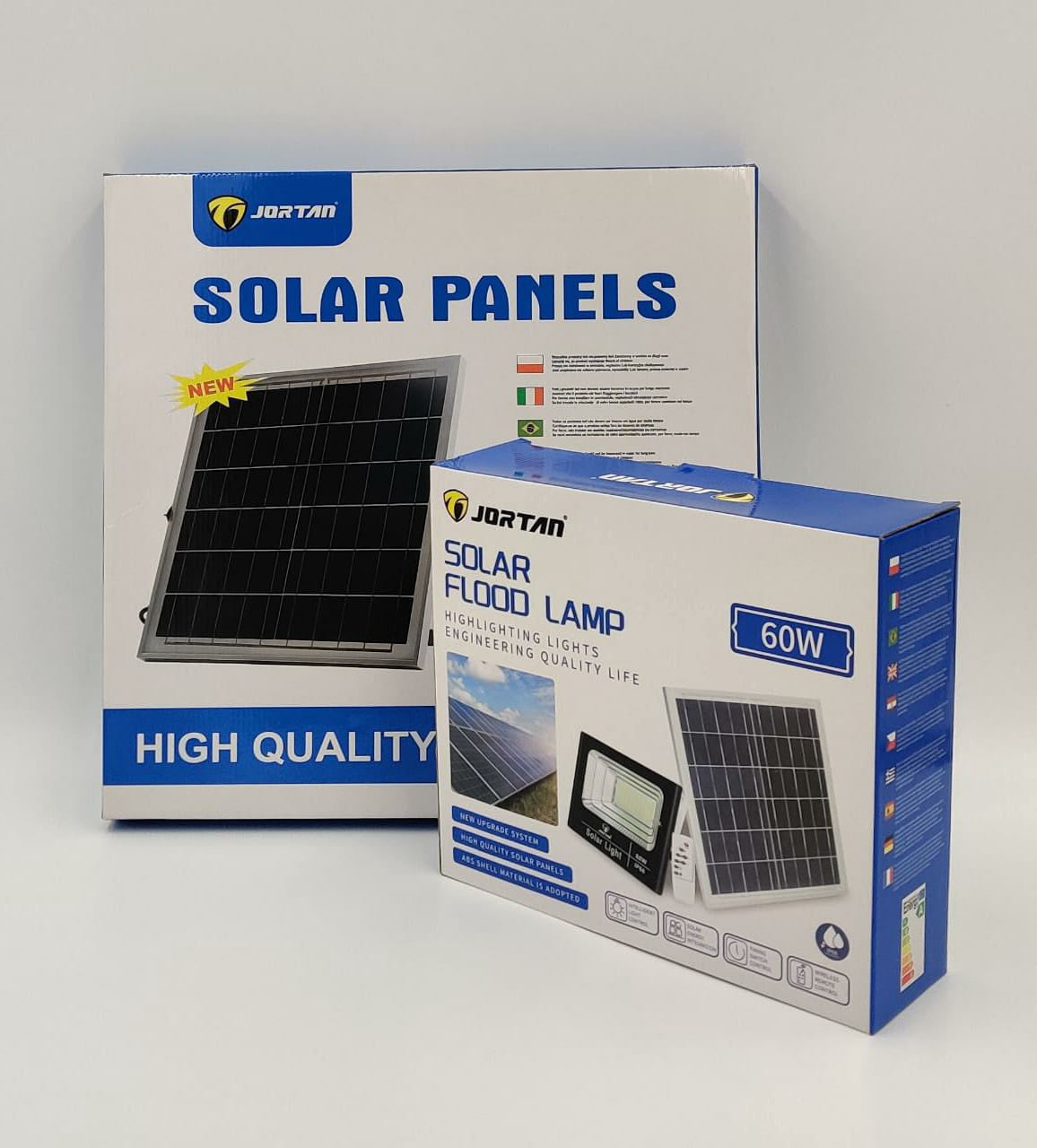JORTAN Lamp LED Solar Flood 60W JT-BJ-60W + JT-BJ60W-TZW 6500K IP66