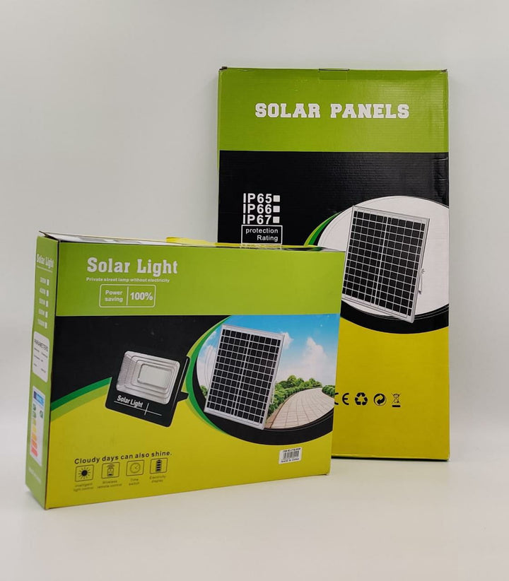 Lamp LED Solar Flood 300W JT-BJ-300W + JT-BJ300W 6500K IP66 Solar Light LED