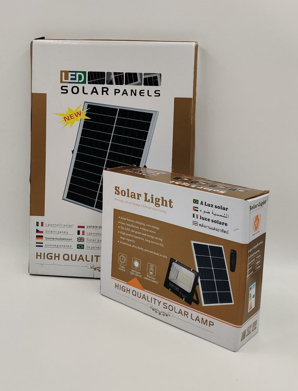 Lamp LED Solar Flood 80W with Solar Panel T-P80W T-C80W Solar Light