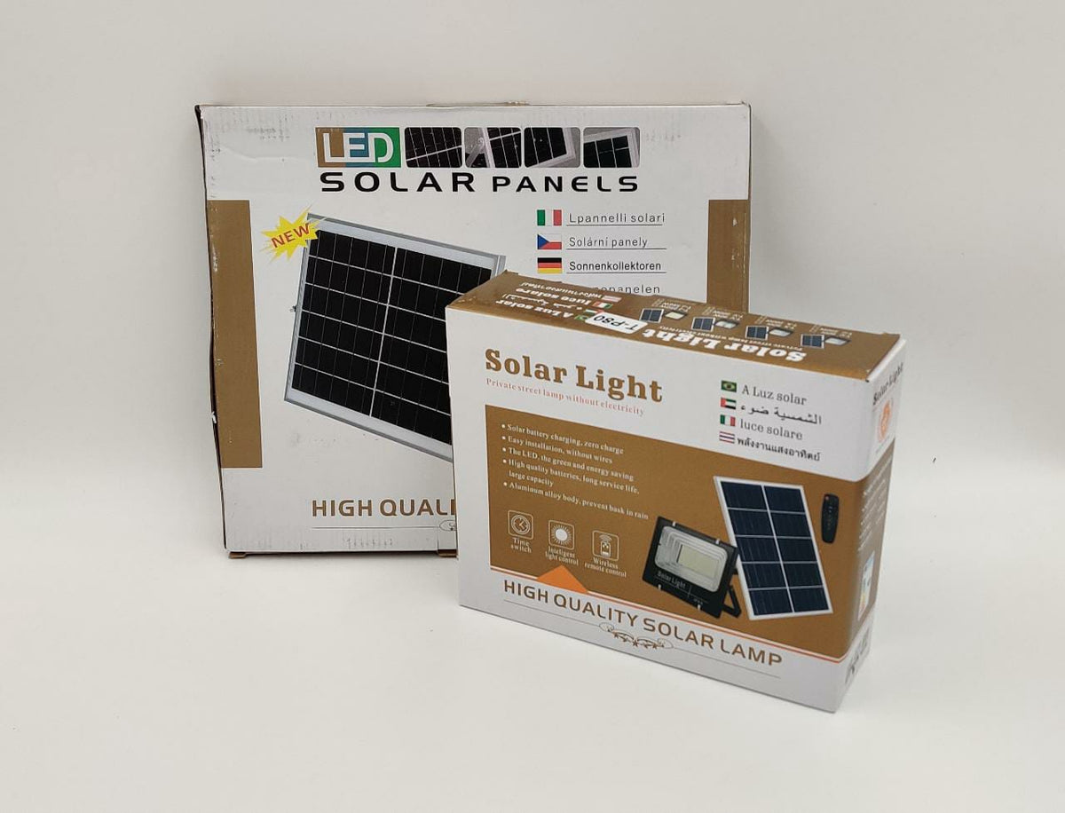 Lamp LED Solar Flood 300W with Solar Panel T-C300W Solar Light