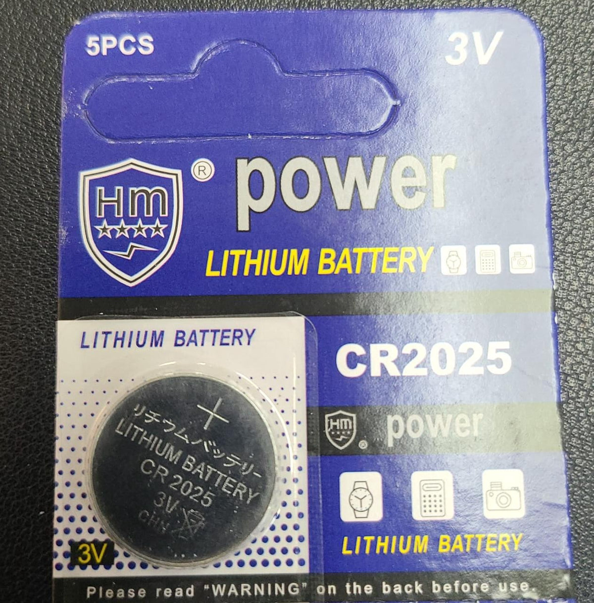 HM POWER Battery Lithium Coin CR2025 Hmpower Sold Each