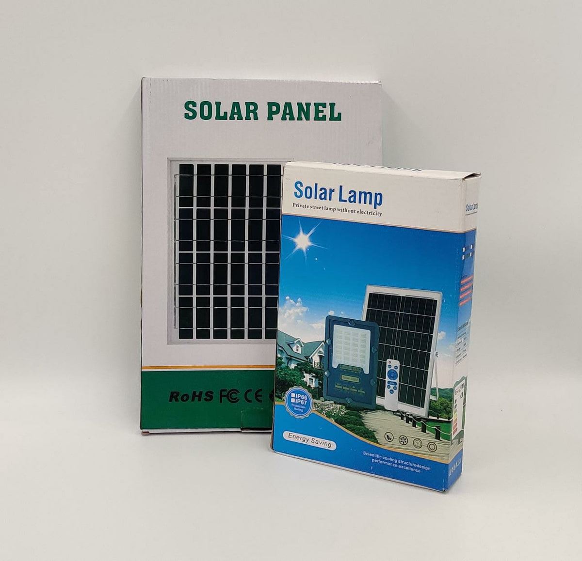 Lamp LED Solar Flood 50W IP66 with Solar Panel Solar Light