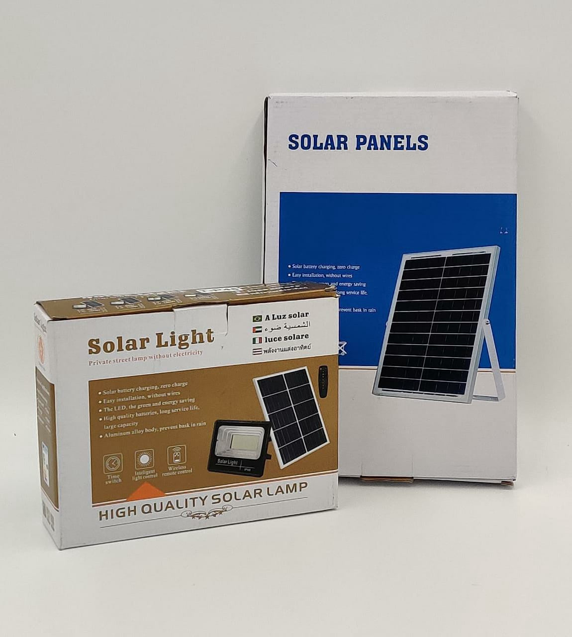 Lamp LED Solar Flood 45W with Solar Panel T-P45W Solar Light