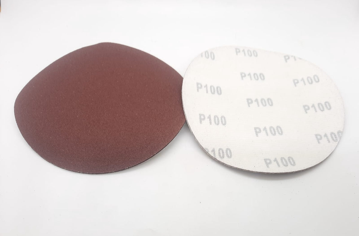 Sand Disc Velcro 6" P100 White Back