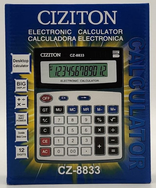 GENERIC Calculator Ciziton CZ-8833 12DIGITS