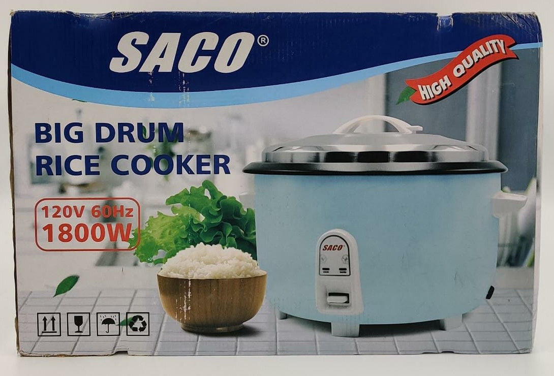 SACO Rice Cooker 04-FR-20131 Big Drum 1800W 120V