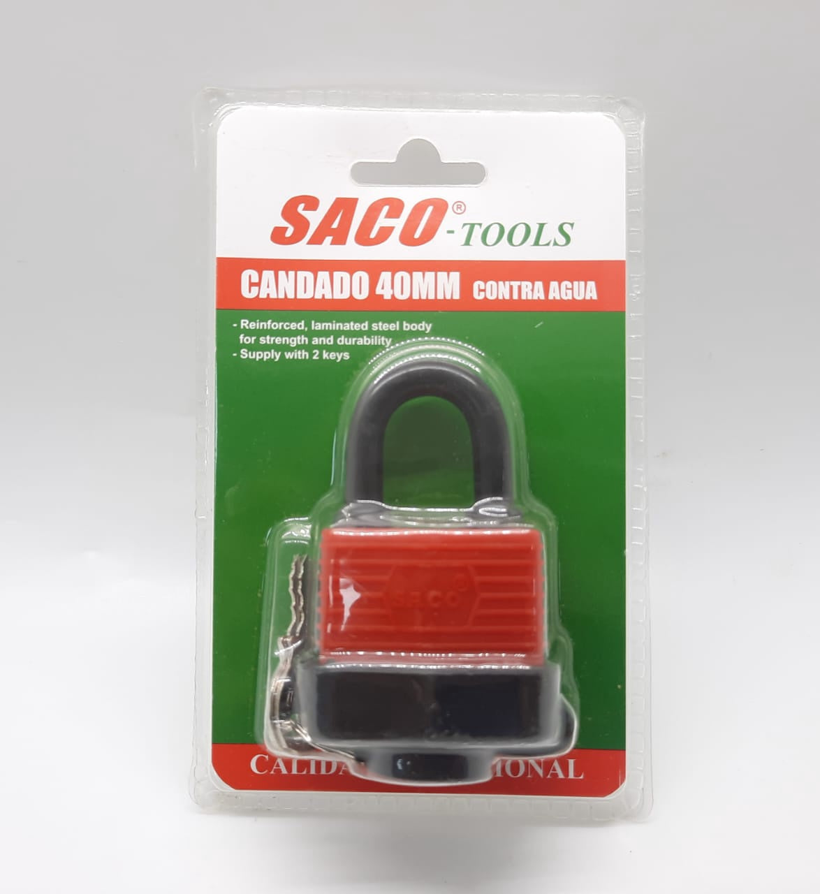 SACO Padlock 40MM Laminated FR-20106
