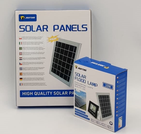 JORTAN Lamp LED Solar Flood 10W JT-BJ-10W + JT-BJ10W-TZ 6500K IP66