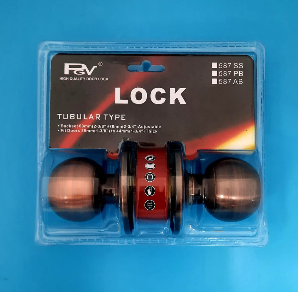 Lock Pgv&wf Entry Knob Antique Bronze 587AB