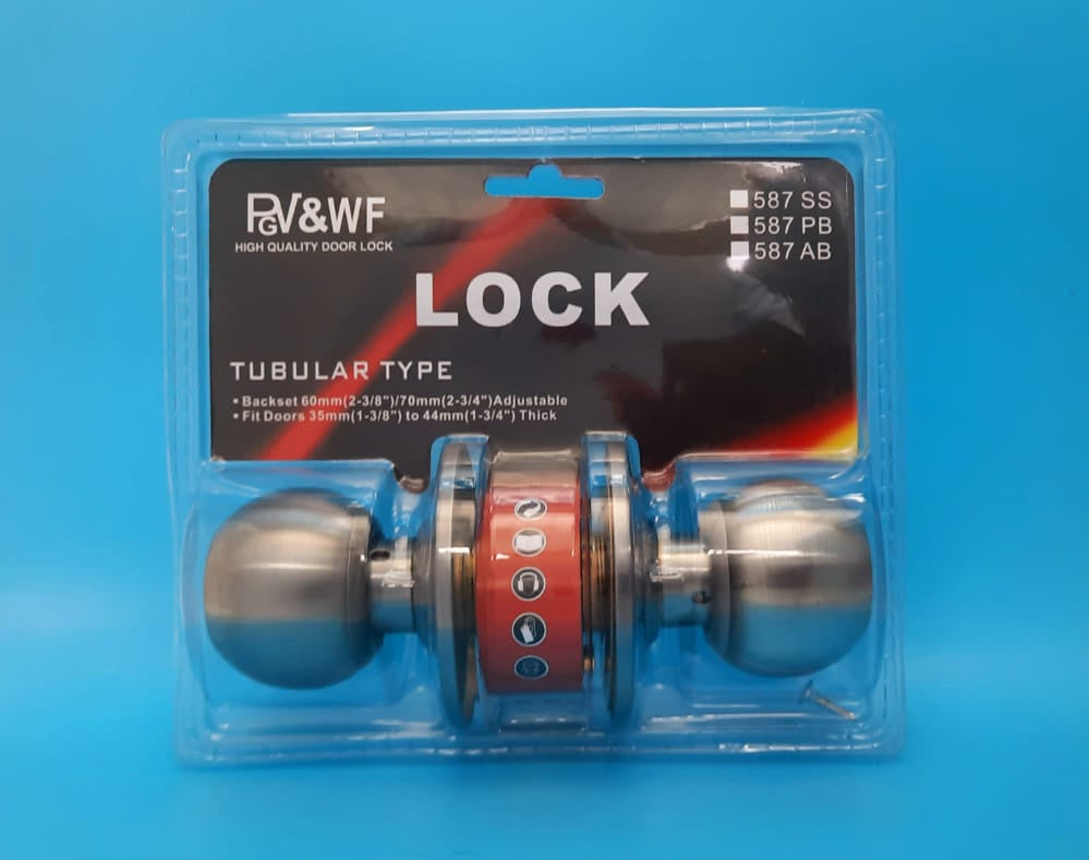 Lock Pgv&wf Entry Knob Stainless Steel 587SS