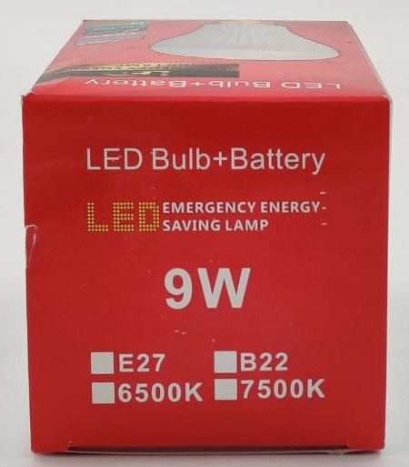 Bulb LED 9W 85-265V Battery Rechargeable
