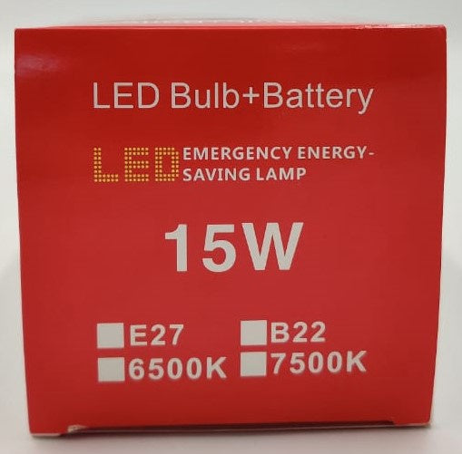 Bulb LED 15W 85-265V Battery Rechargeable