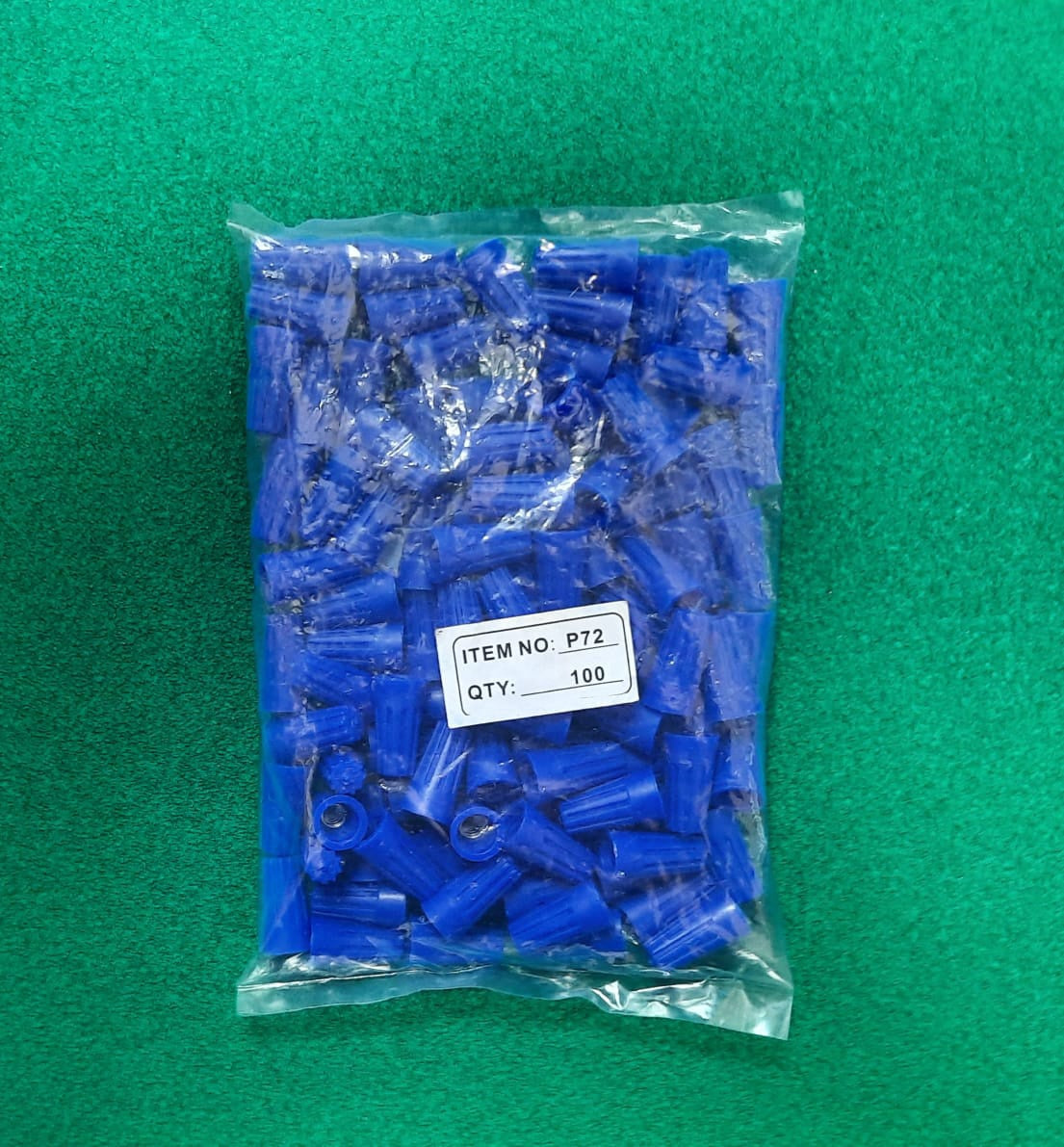 Wire Connector Screw on Blue P72 100PCS Pack