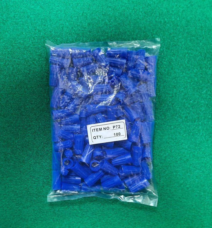 Wire Connector Screw on Blue P72 100PCS Pack