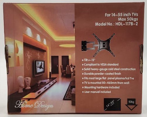 HOME DESIGN TV Wall Bracket 14"-55" HDL-117B-2