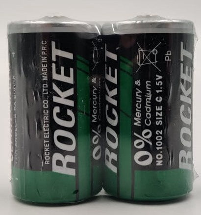 ROCKET Battery Size C Med 2PCS Pack