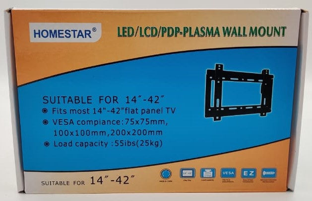 HOMESTAR TV Wall Bracket 14"-42" NS237785