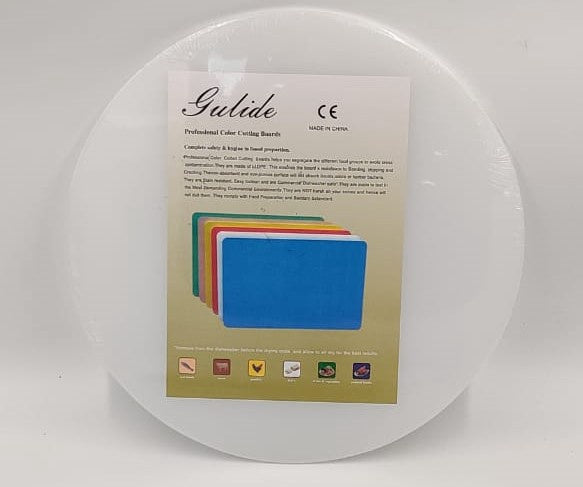 Cutting Board Gulide Professional Round 16" X 1/2" Thin (L)