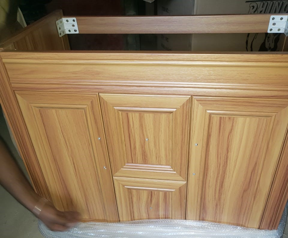 Bathroom Cabinet #7780 with Sink and Mirror 80X48X64 CM