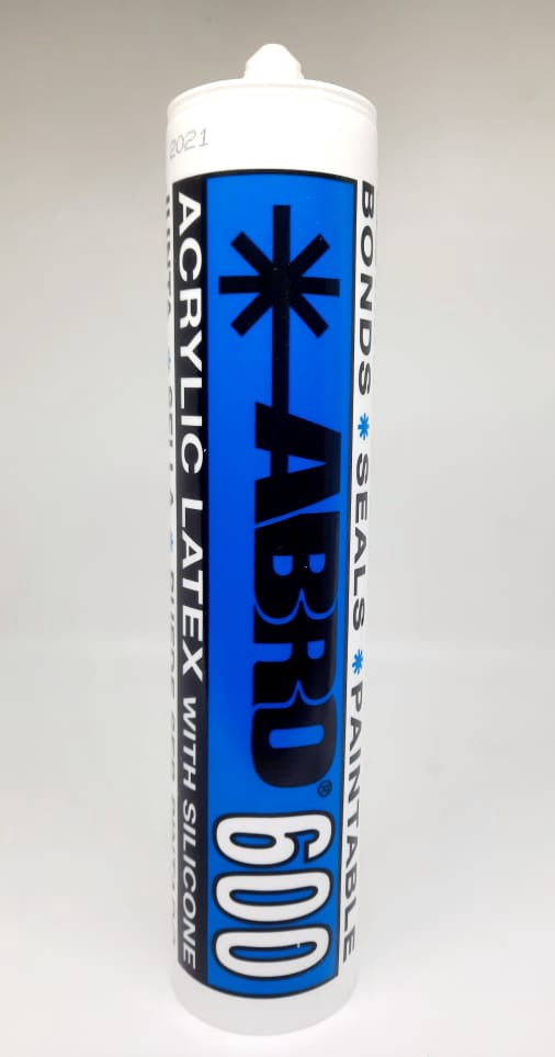 ABRO Silicone 600 Paintable Acrylic Latex Usa 10OZ