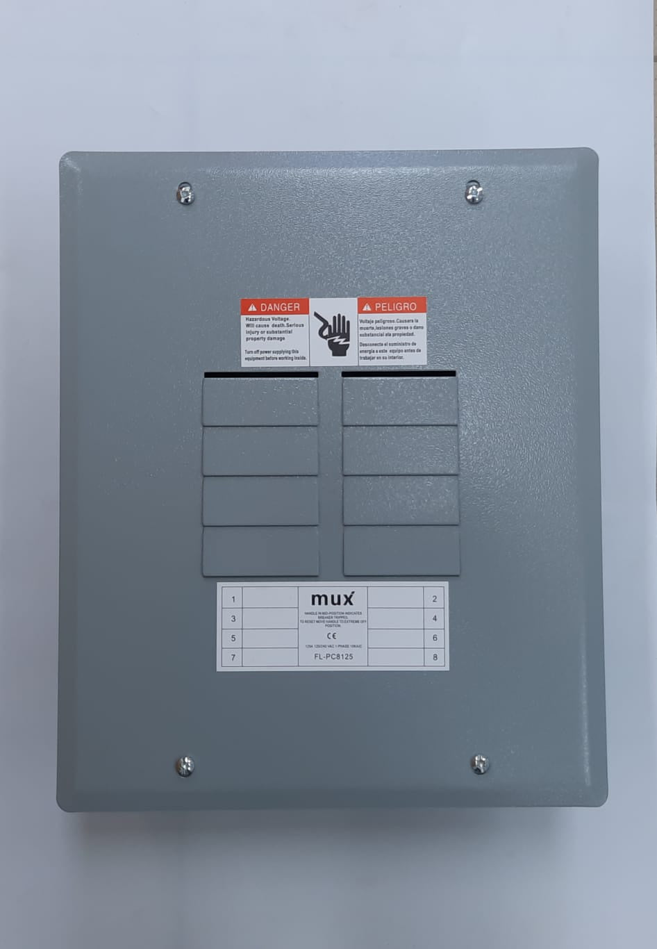 Breaker Panel 8 X 16 Mux