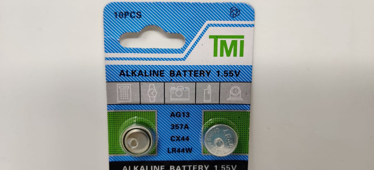Battery Tmi AG13 / LR44W / 364A / 357A 1.55V Alkaline Sold Each