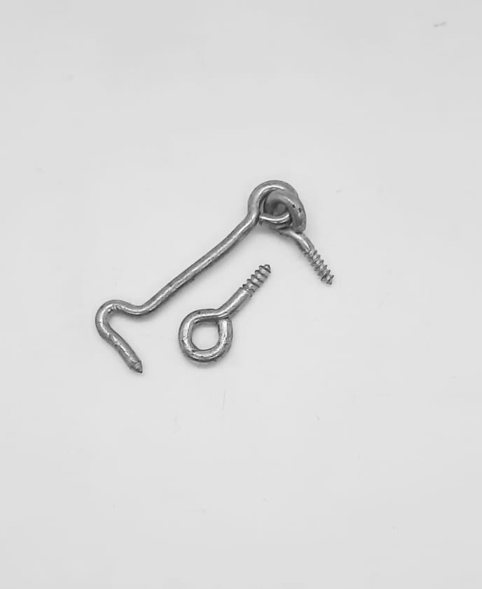 Hook & Eye 2" Window Silver