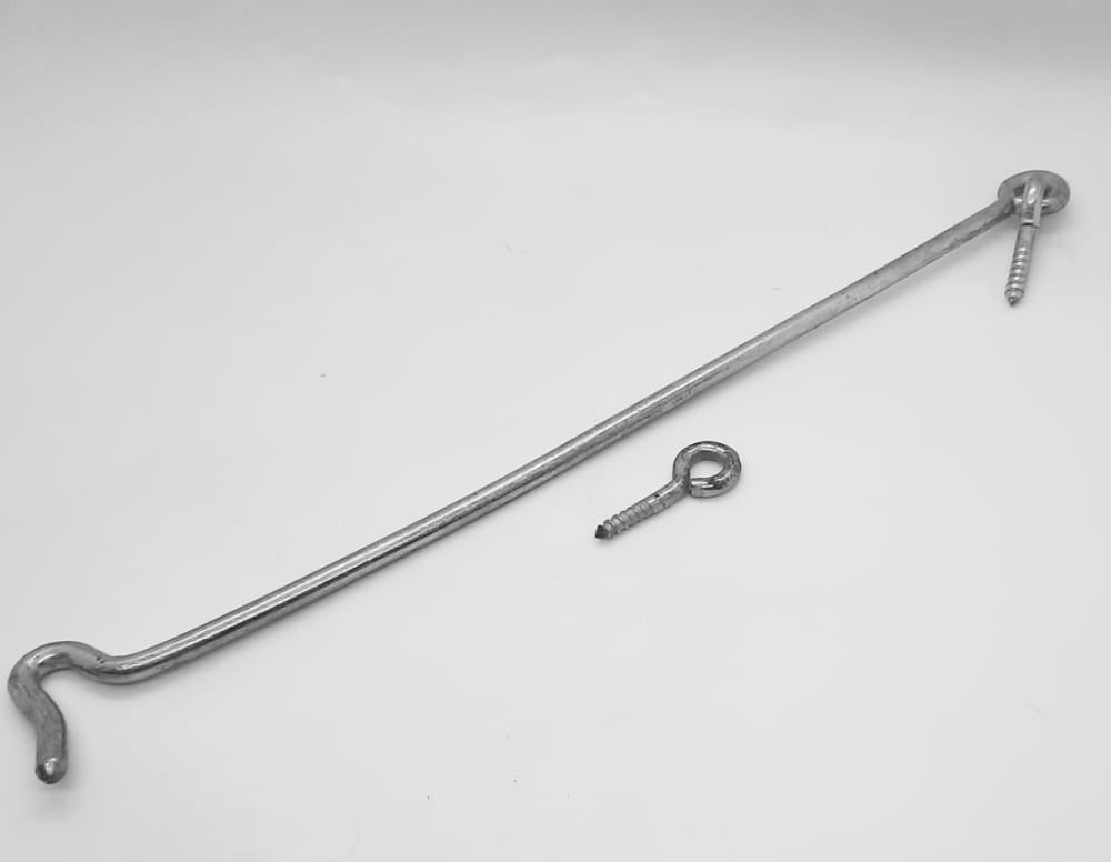 Hook & Eye 12" Window Silver