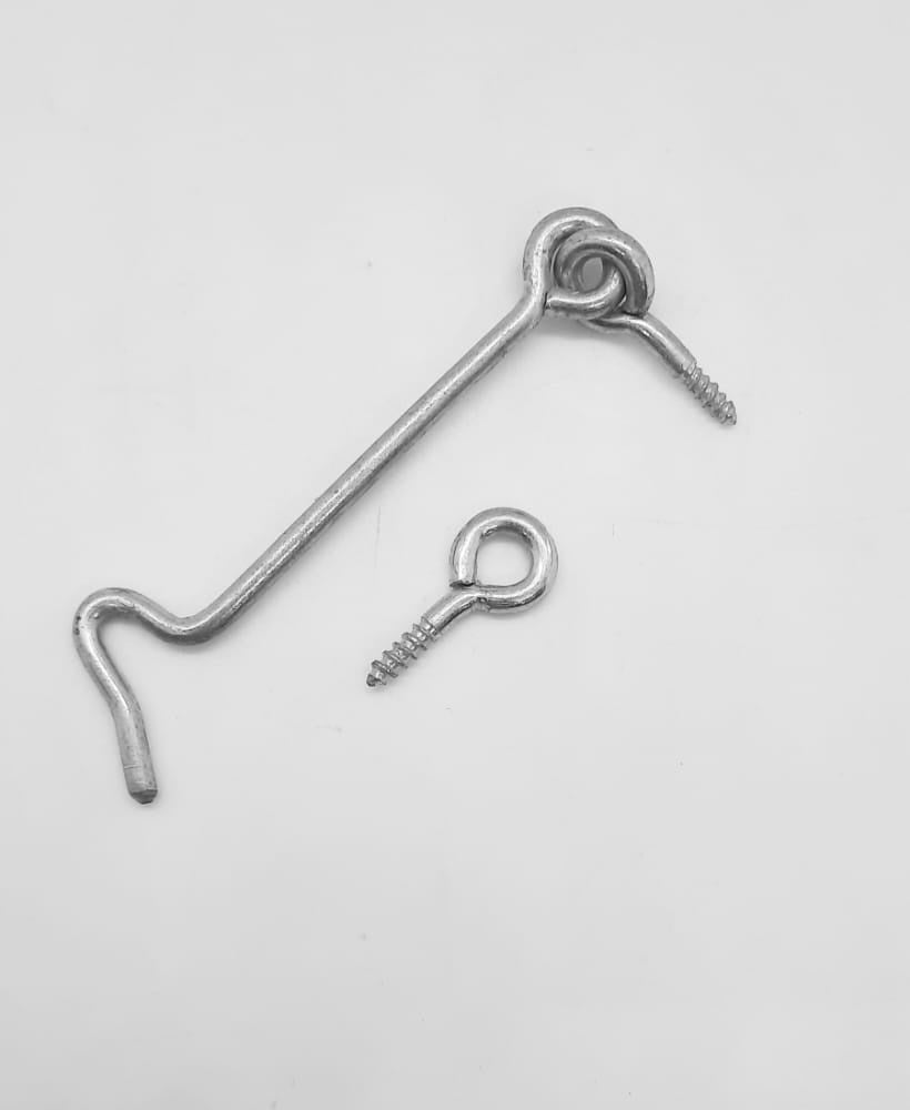 Hook & Eye 3" Window Silver