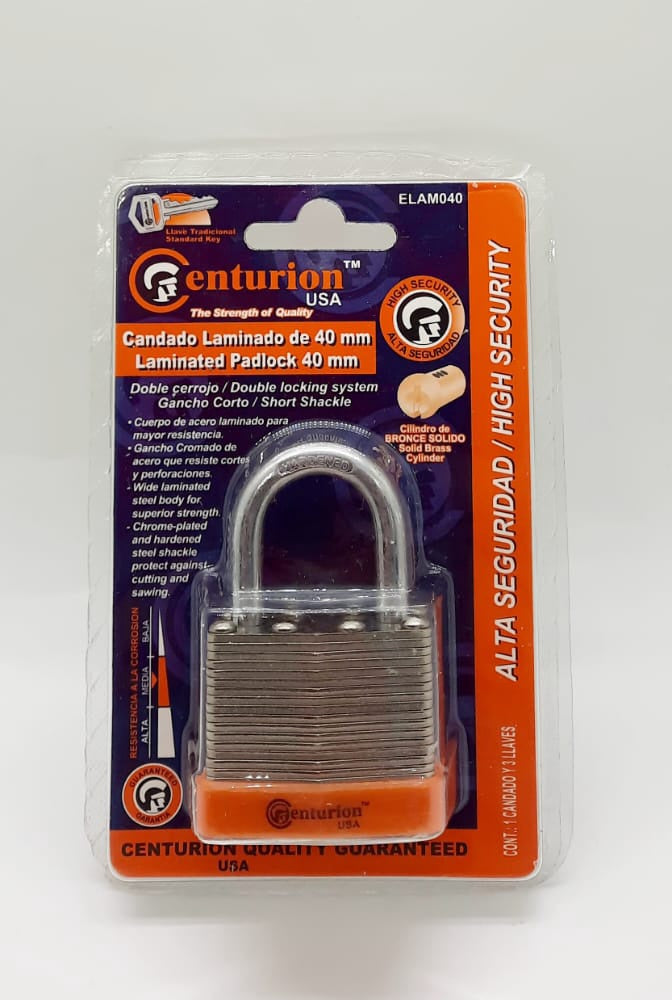CENTURION Padlock 40MM Laminated ELAM040