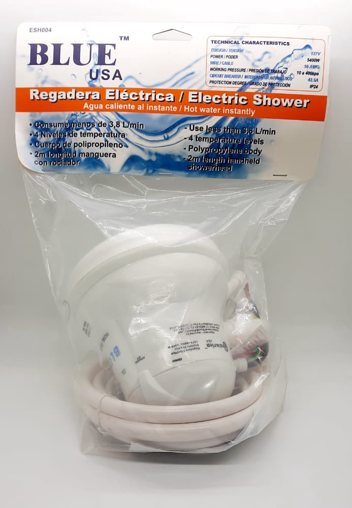 CENTURION Electric Shower Heater Blue Usa ESH004 5400W 120V