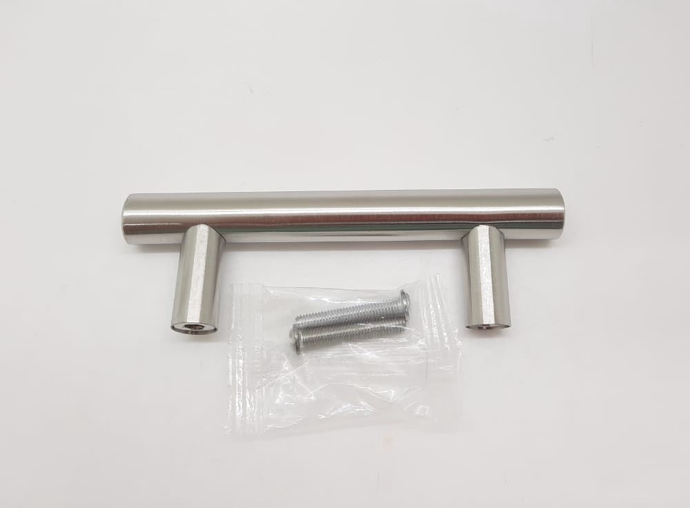 Door Handle 4" Silver Light Quality