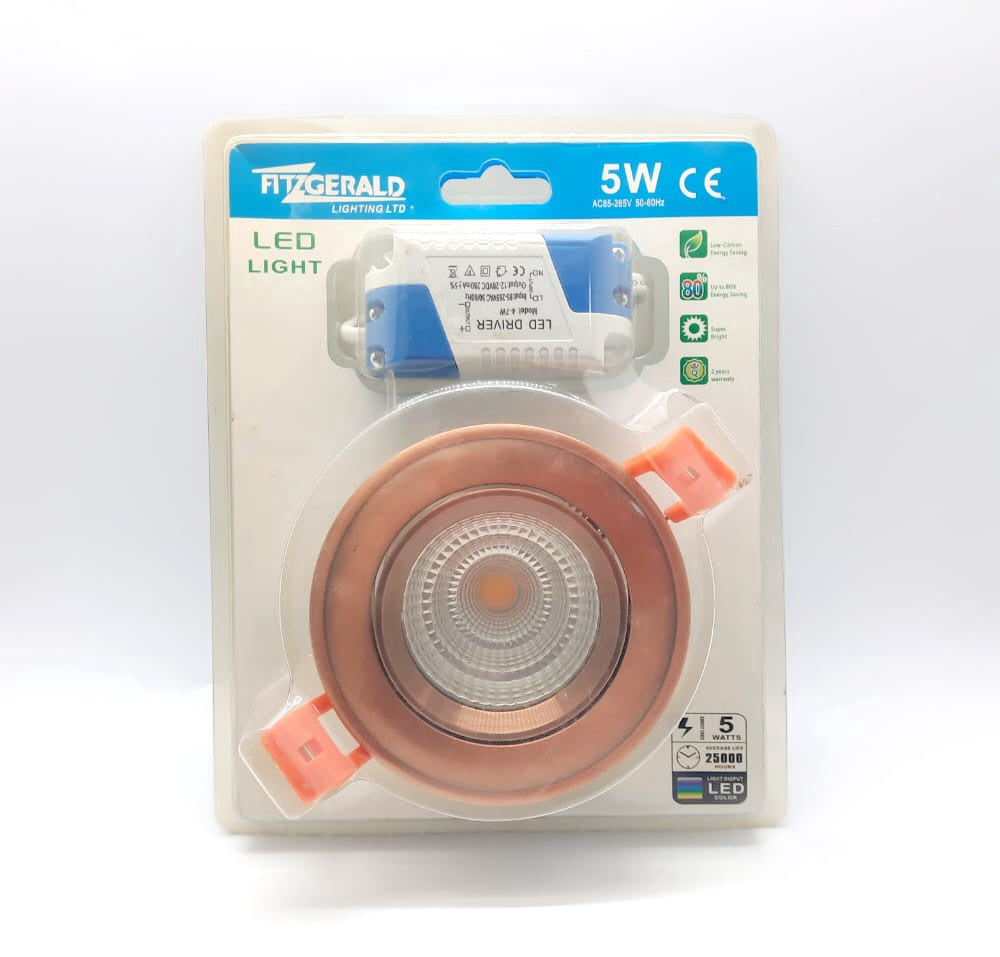 FITZGERALD Light Recess LED 5W 3500K Coloured